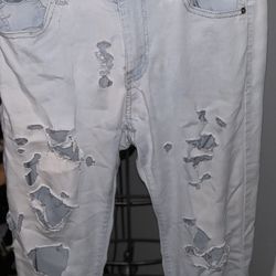 Light Blue Ripped Jeans