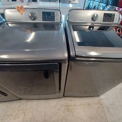 Samsung Top Load Washer And Electric Dryer Used 