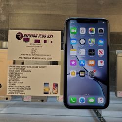 Unlocked Blue iPhone XR 64gb