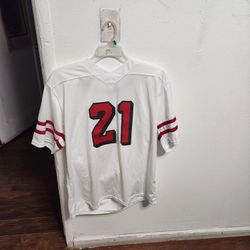 San Francisco 49ers White Deion Sanders Jersey 