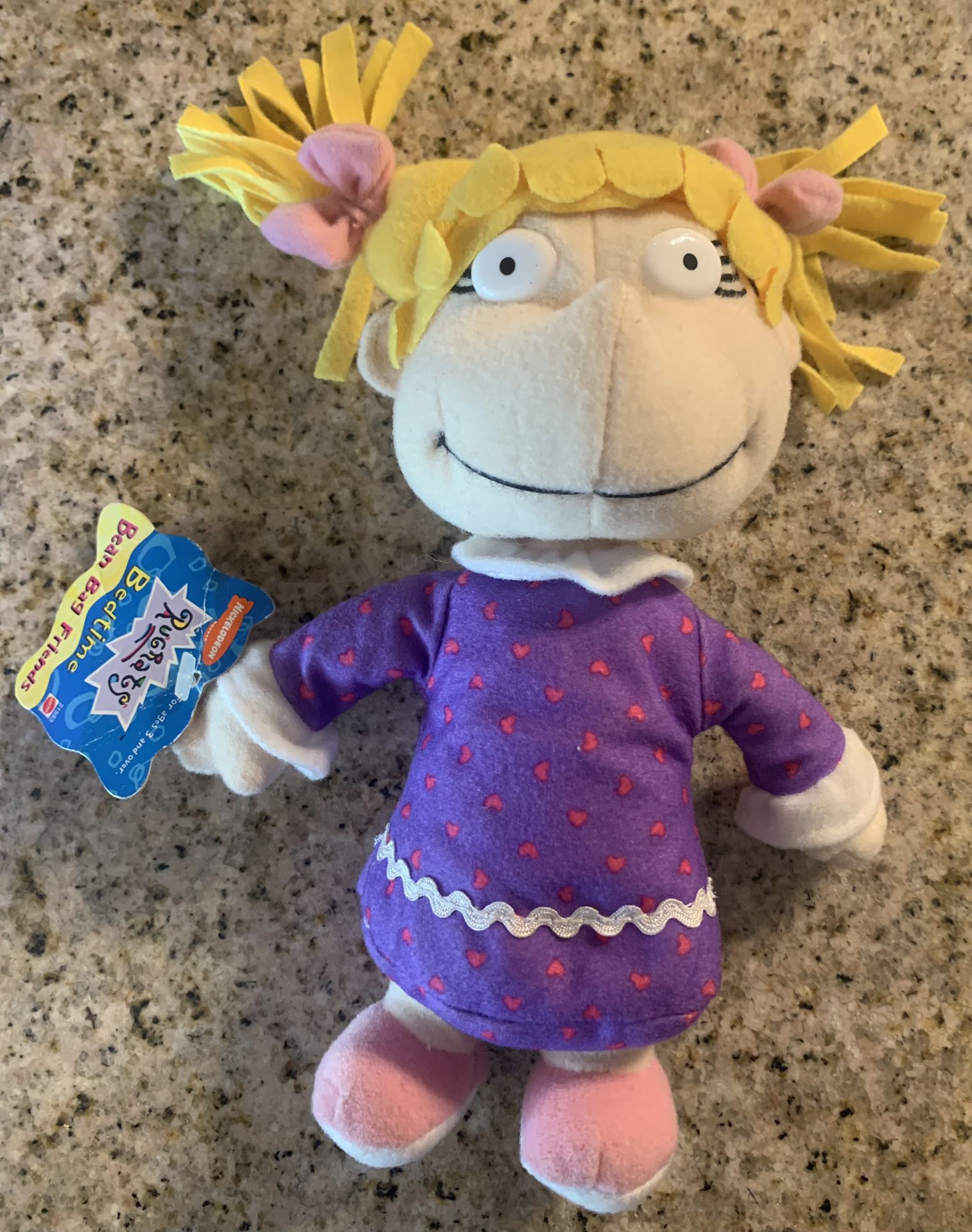 Rugrats Angelica Pickles Bedtime Bean Bag Toy Mattel 1998