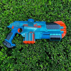 Nerf Lazer Tag Phoenix LTX Shotgun w/ Attachment Blue, Tested/Working