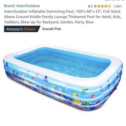 Brand New Inflatable Pool With Animals Print