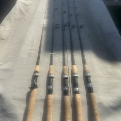 5 Shimano Ugly Stick Lite Pro Graphite Rods!!