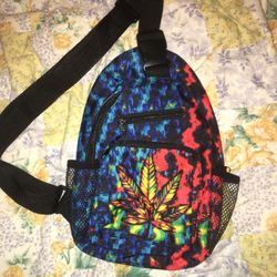 Multicolored Graphic Crossbody Bag 