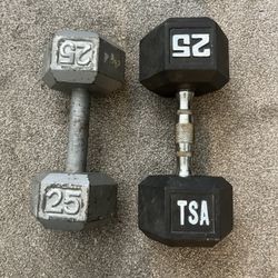 25 Lb Dumbbell Pair 