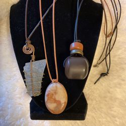 Vintage…3 Necklaces With Different Styles Of stones..@$12 Each Or $30 For all 3