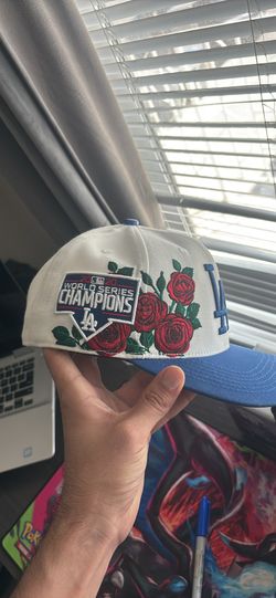 La dodgers championship hat