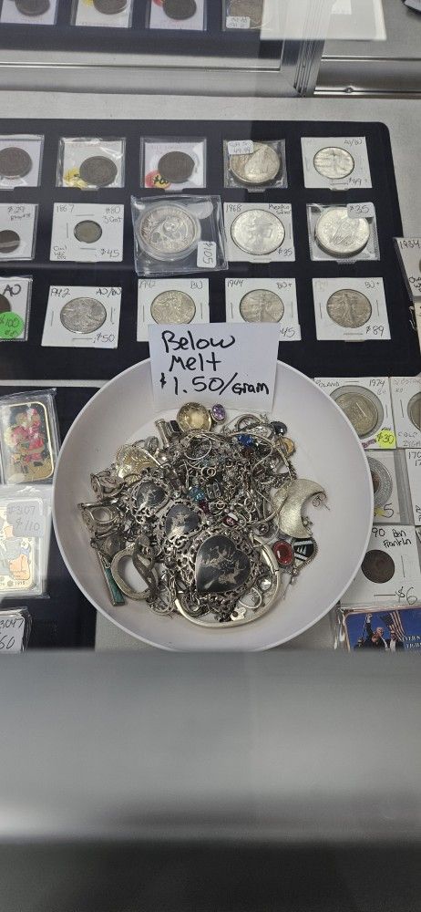 Sterling Silver $1.25/ Gram Way below melt!