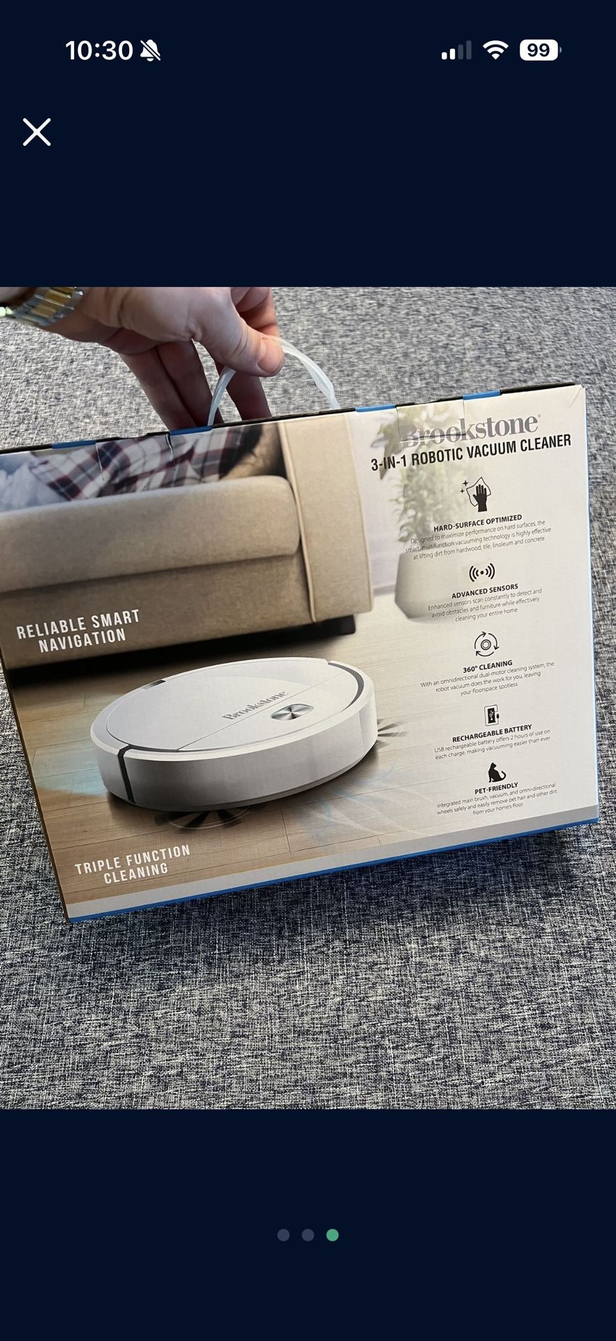 Brookstone Robotic Vacuum