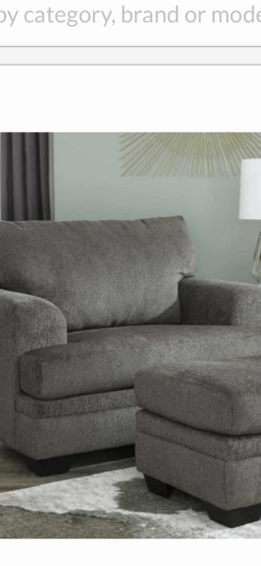 Oversized Chair And Ottoman