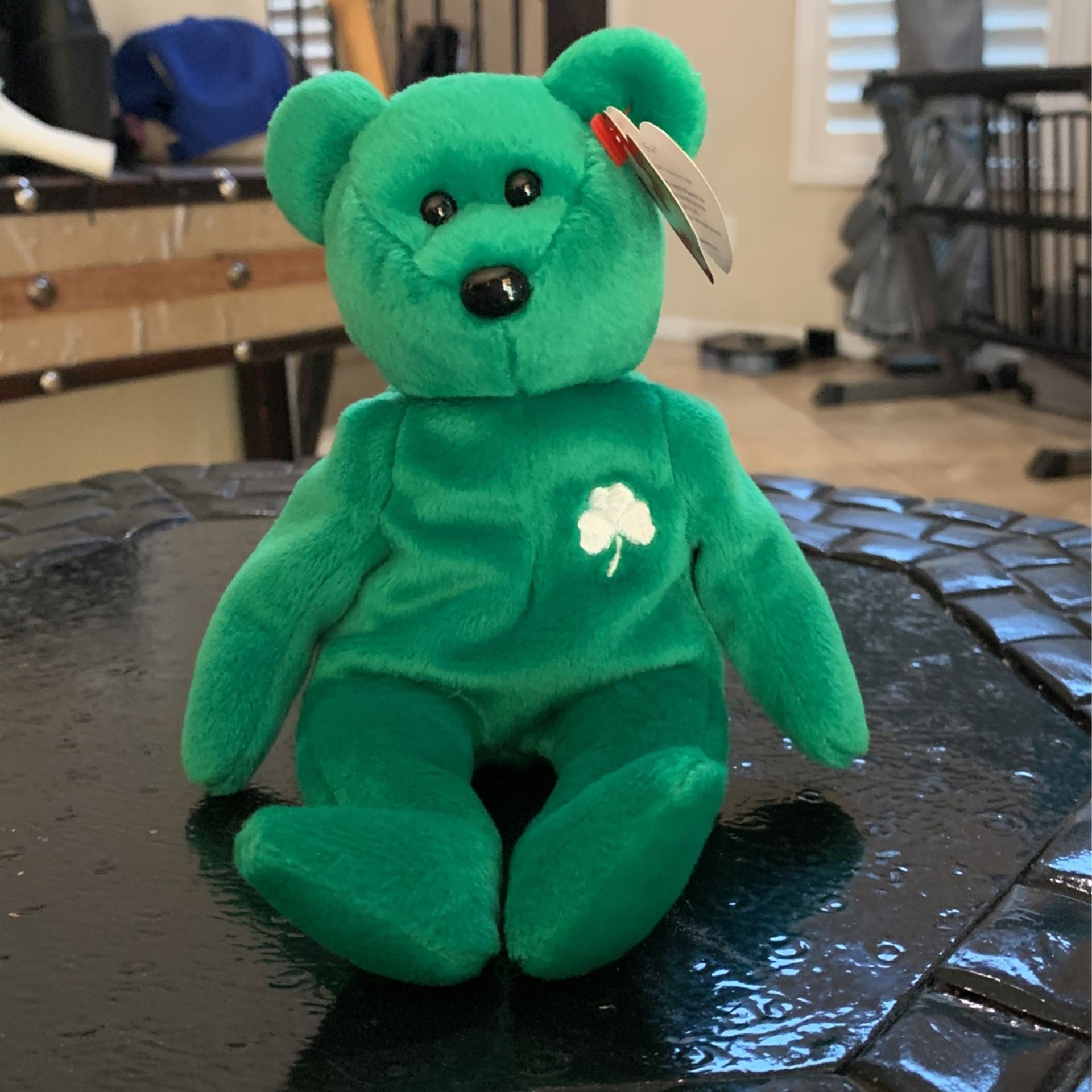 RARE! Beany Babies St. Patrick’s Day Teddy Bear