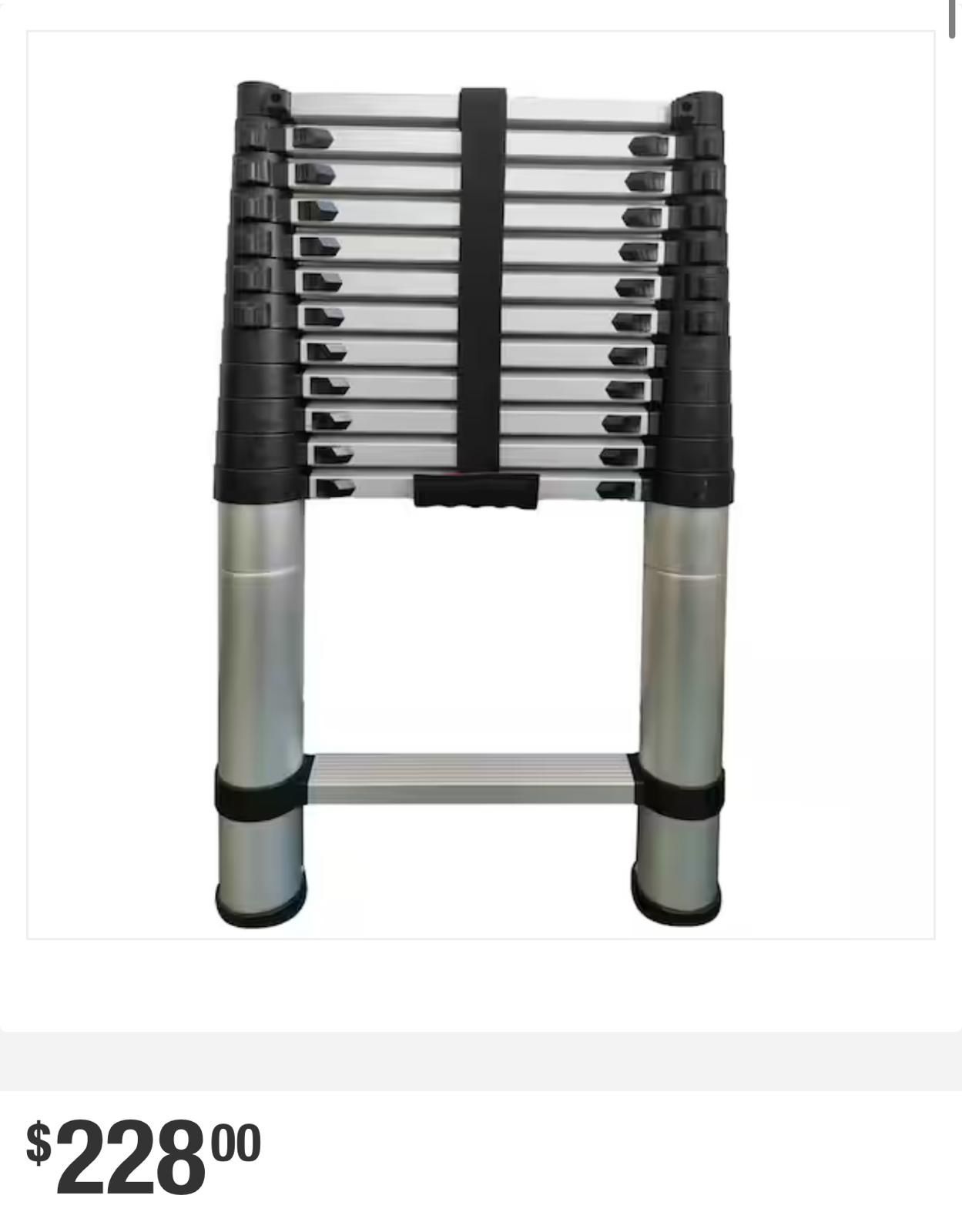 12.5 Aluminum Telescoping Extensión Ladder