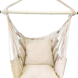 New Hanging Chair Grey And Beige Available 