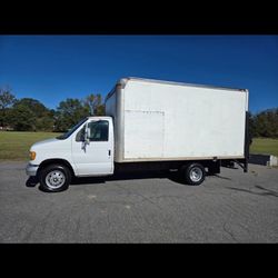 The 2000 Ford E350 16' Box Truck is a commercial vehicle equipped with an automatic transmission and runs on gas fuel, with a new motor at 196,000 mil