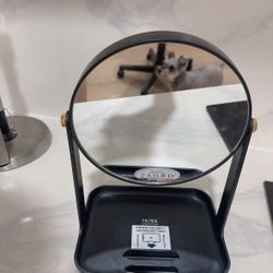 Desktop 3× Magnifying Makeup Mirror, 360° Rotating, High-Definition Vanity Mirror for Women, Bedroom Dressing Mirror