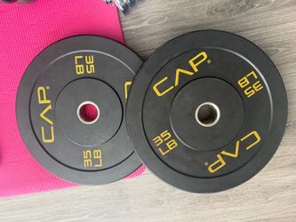 Pair of 35 Lbs Bumper plates - 70 lbs Total - $100