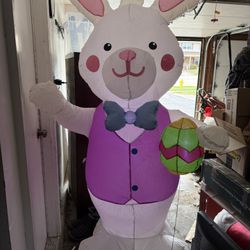 Gemmy 7 Foot Inflatable Easter Bunny