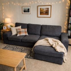 Sectional couch with chaise - FREE DELIVERY - IKEA Kivik with Reversible chaise