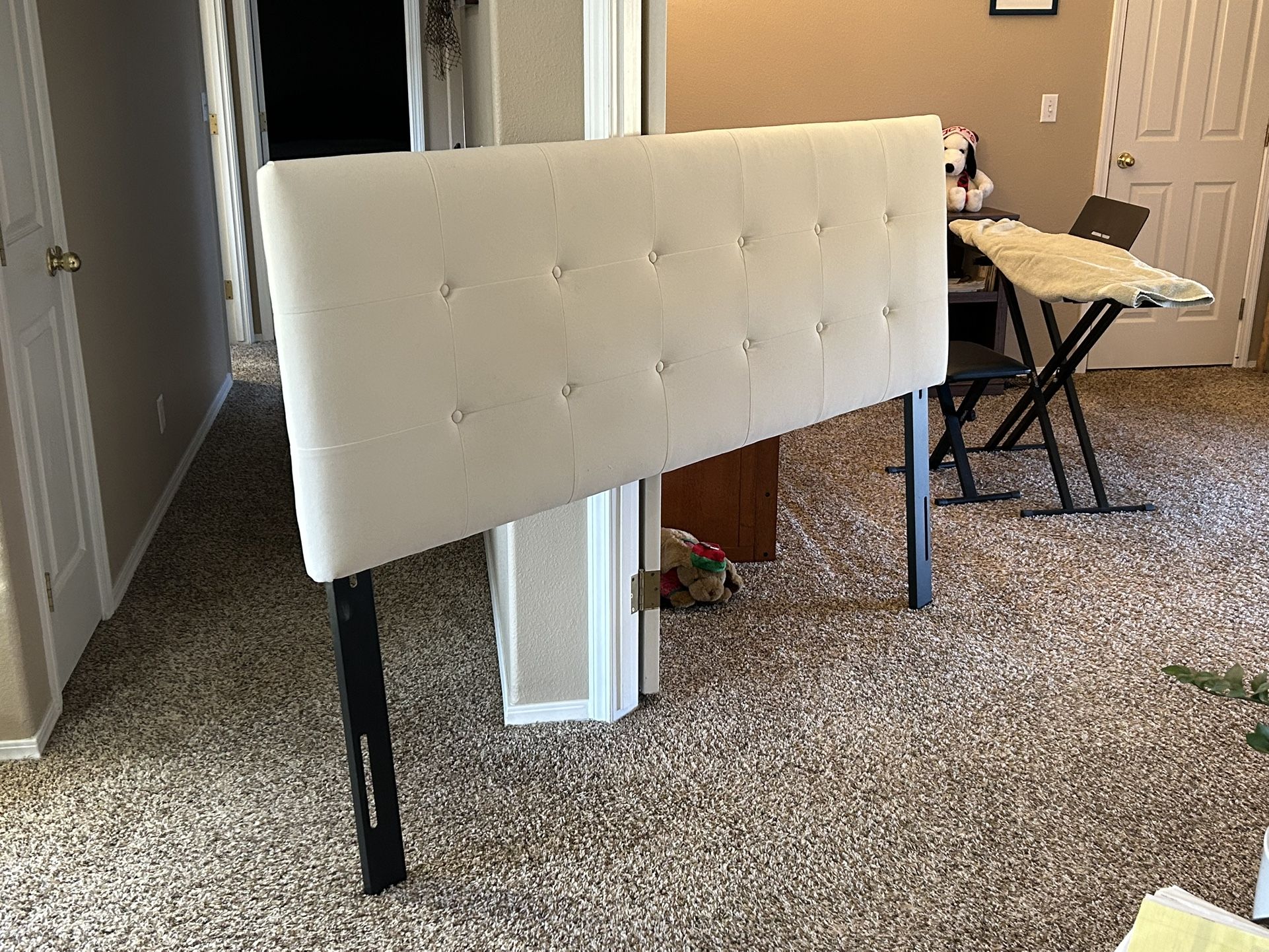 California King-sized upholstered headboard