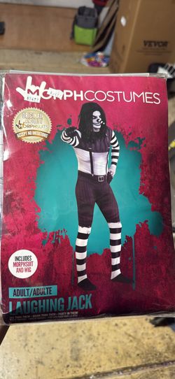 Morphsuits Laughing Jack Costume, Scary Zentai Skin Suit for Halloween, Cosplay, Parties, and Events