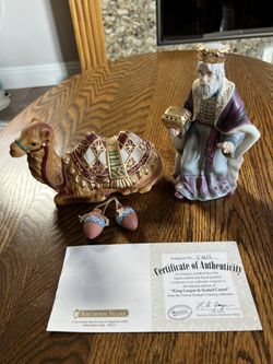 Thomas Kincaid Hawthorne Village Nativity complete set