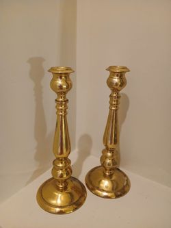 Brass candle holdes