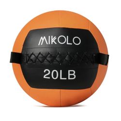 Mikolo Medicine Ball, Wall Ball, Soft Medicine Ball Set, Slam Ball for Core Training, Strength Workouts -Multi-Weight 20 Pounder And 15 Pounder