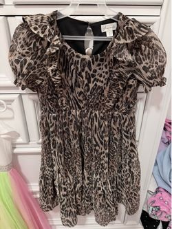 Girls Animal Print Dress