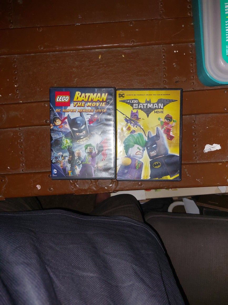 2 DVDs Lego Batman The Movie DC Super Heroes Unite and The Lego Batman Movie