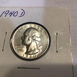 1940 D Washington Quarter 