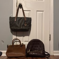 Michael Kors Quilted Medium Bags Purses Lot Of 3 Bulk Sale 