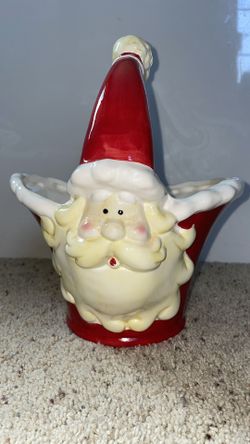 Ceramic Santa basket