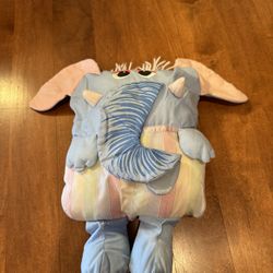 Vintage 80ies Pillow People Plumppets Elefant Rare Shipping Available 