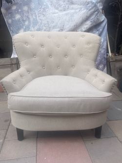 Wide Accent Barrel Chair Modern