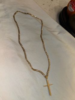 14K Solid Gold Figaro Chain