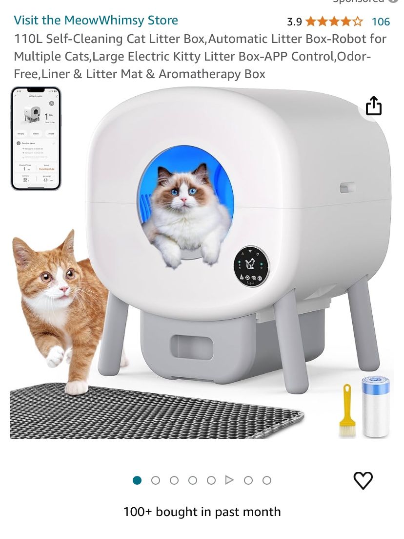 DEAPRULL Smart Cat Litter Box