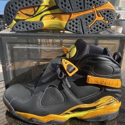 Jordan 8 Retro Taxi Yellow Black 