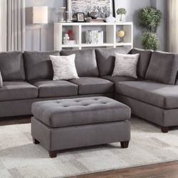 Sectional Sofa + Ottoman