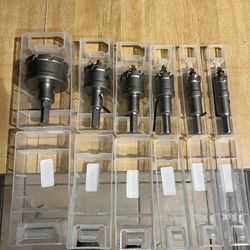 6 pc carbide hole saw kit see pic for sizes they are MM all new $50 in n Lakeland 