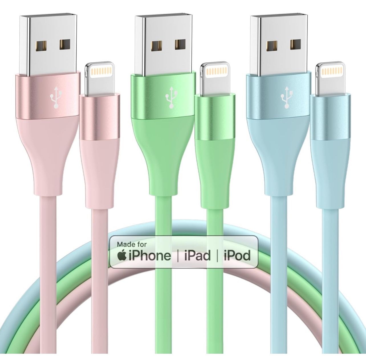 iPhone Charger 3Pack 10 FT Apple MFi Certified Lightning Cable Fast Charging iPhone Charger Cord Compatible with iPhone 14 13 12 11 Pro Max XR XS X 8 