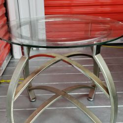 Small Glass side Table 