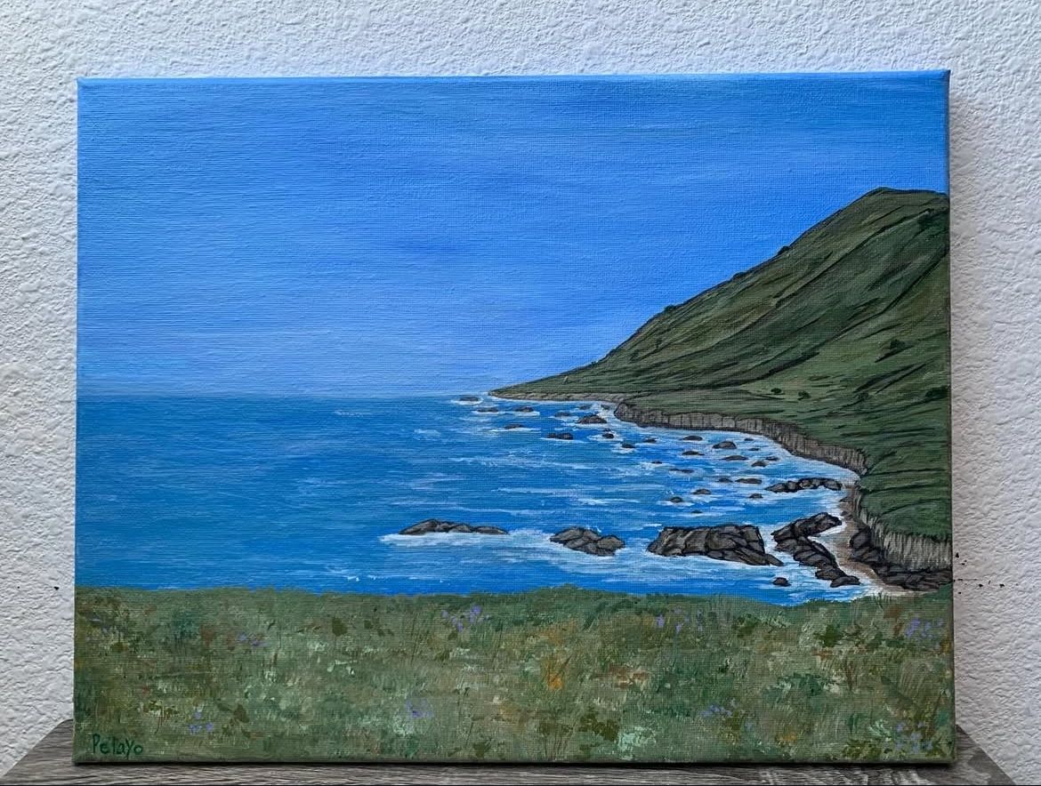 Acrylic Painting Of garrapata State Park