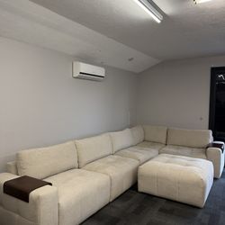 Free Delivery! Paige 6-piece Modular Fabric Sectional