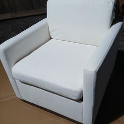 New  Swivel Accent Chairs for Living Room, Comfortable Arm Chairs for Bedroom, Fabric in Linen