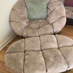 Super Comfy Chair And Ottoman