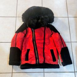 Boys Fur Hooded Jacket
