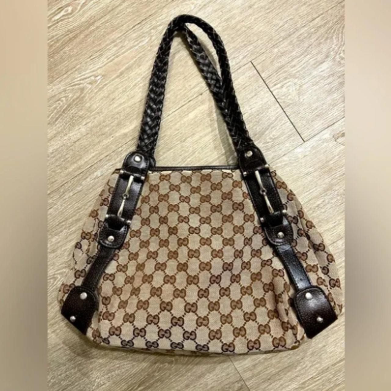 Vintage Gucci Brown Monogram Canvas handbag/shoulder bag