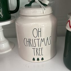 Rae Dunn “OH CHRISTMAS TREE” 🌲 🎄 🎄 Canister