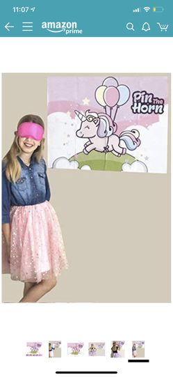 Unicorn game pin the horn